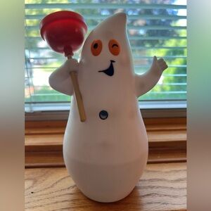 Hallmark Jokin' in the John Motion Talking Ghost Bathroom Plunger Halloween